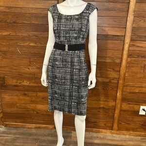 Eliza J. Size 8. Elegant Black and White Women's Dress